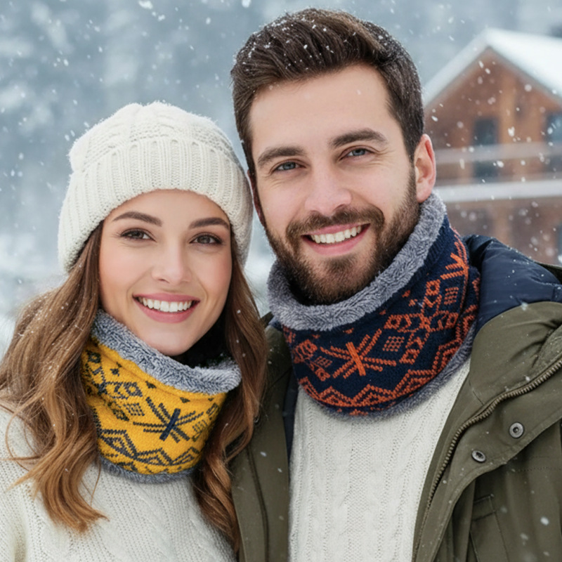 1-6PCS Winter Knit Neck Gaiter - Neck Gaiter Fleece ulasan dan harga