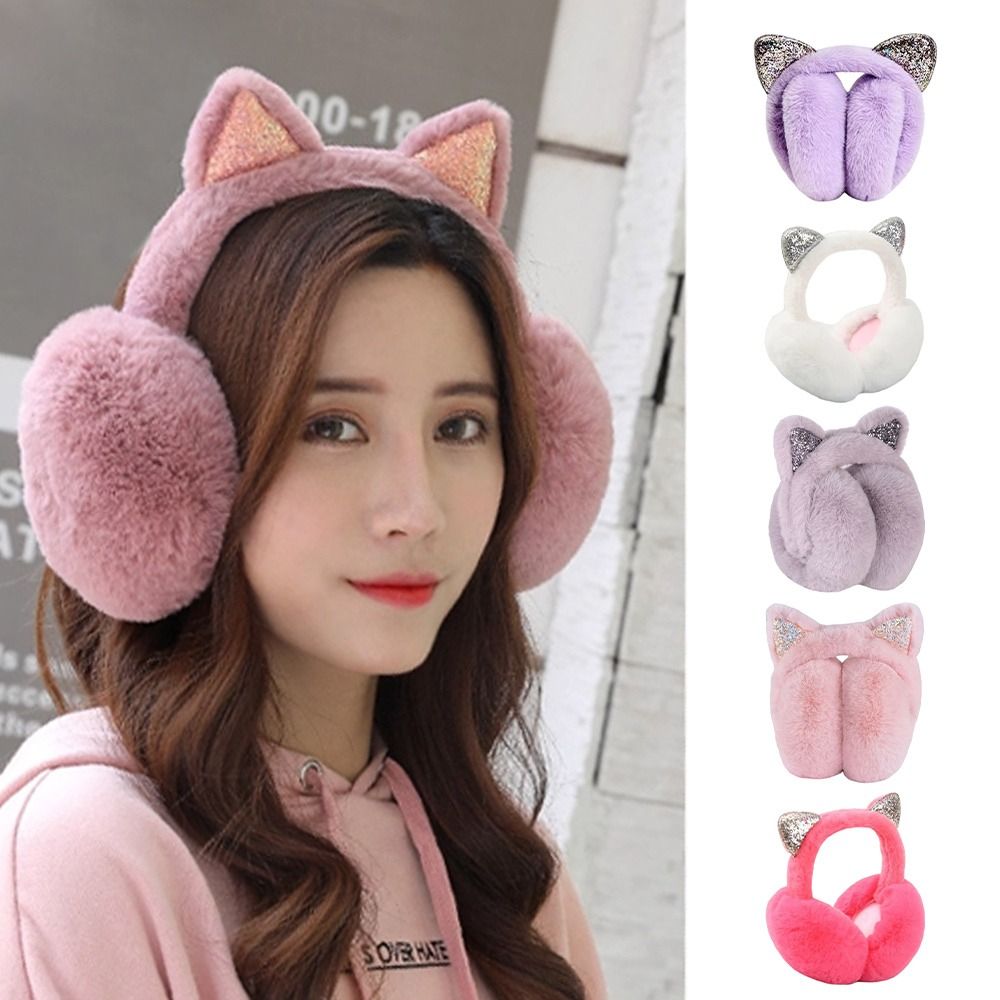 Cute Rabbit Design Animal Ear  - Earmuffs Foldable ulasan dan harga