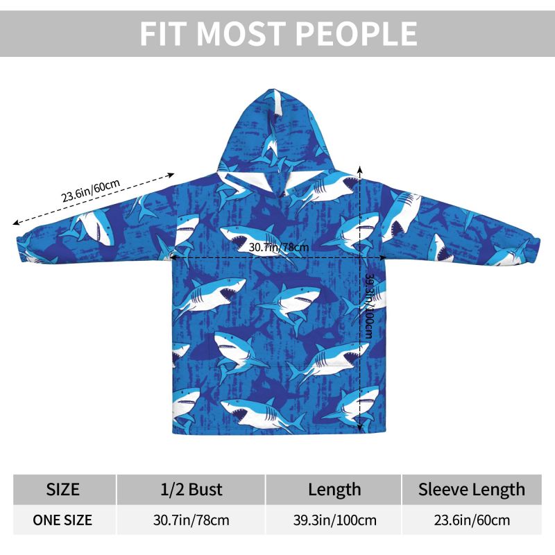 Wearable Blanket Hoodie Cartoo - Sherpa Hoodie Fleece ulasan dan harga