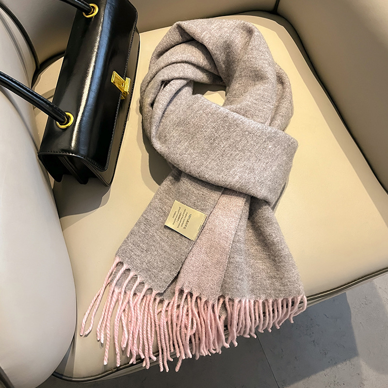 New 100% Wool Scarf Men Women  - Wool Scarf Men ulasan dan harga