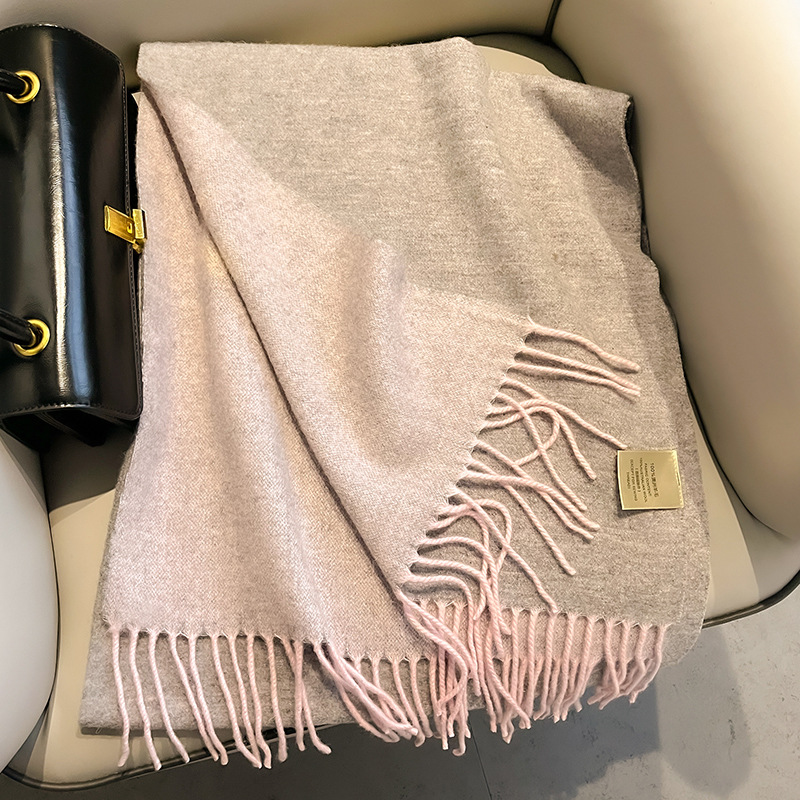 New 100% Wool Scarf Men Women  - Wool Scarf Men ulasan dan harga