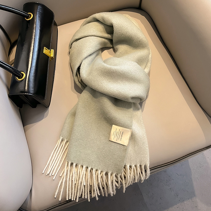 New 100% Wool Scarf Men Women  - Wool Scarf Men ulasan dan harga