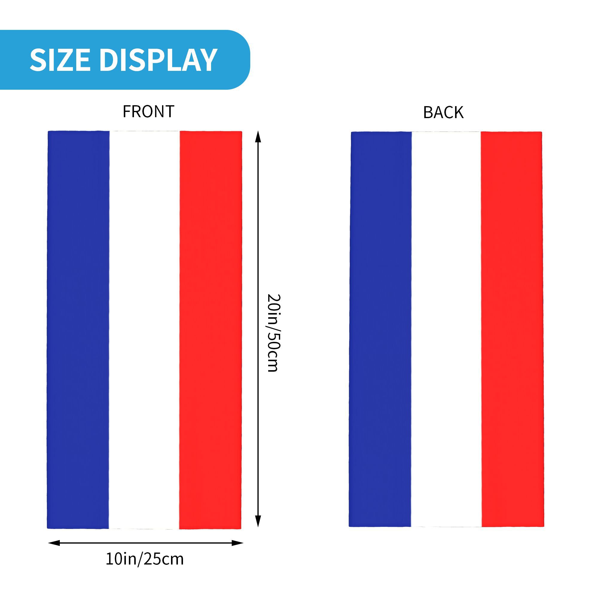 Custom French Flag France Band - Neck Gaiter Fleece ulasan dan harga