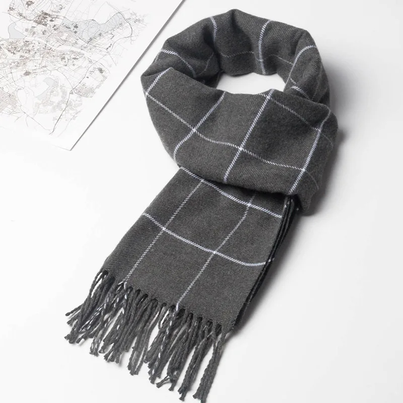 2023 New Winter Men Scarf Keep - Cashmere Pashmina Wrap ulasan dan harga