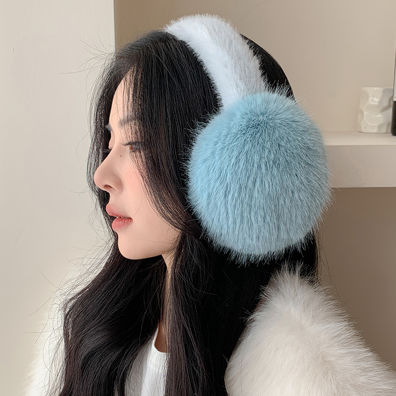 Solid Color Soft Plush Ear War - Earmuffs Foldable ulasan dan harga