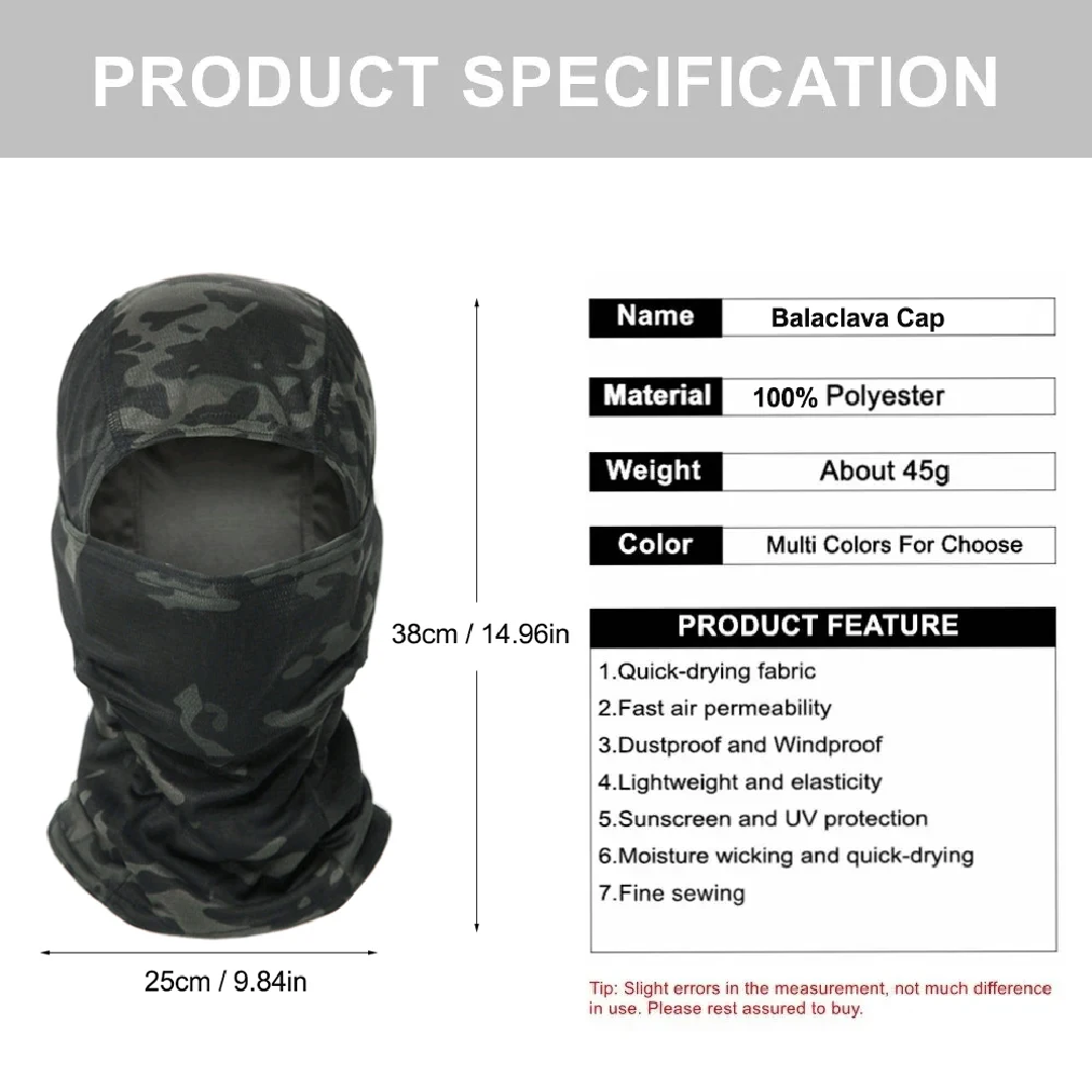 Camouflage Balaclava Hat Cycli - Balaclava Ski Mask ulasan dan harga