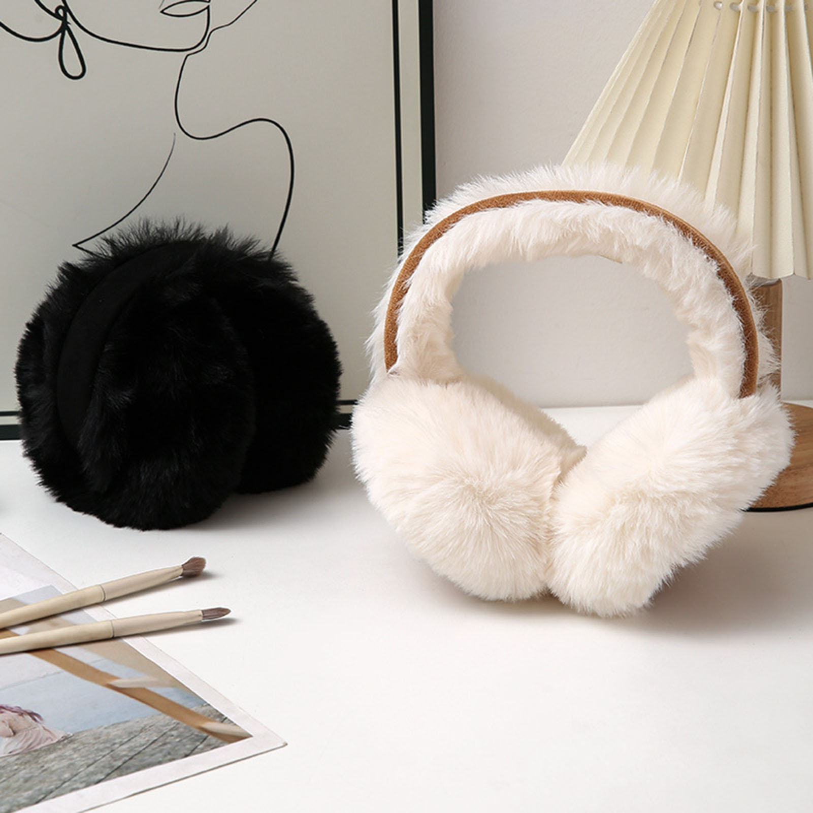 Windproof Earmuffs Plush Warm  - Earmuffs Foldable ulasan dan harga