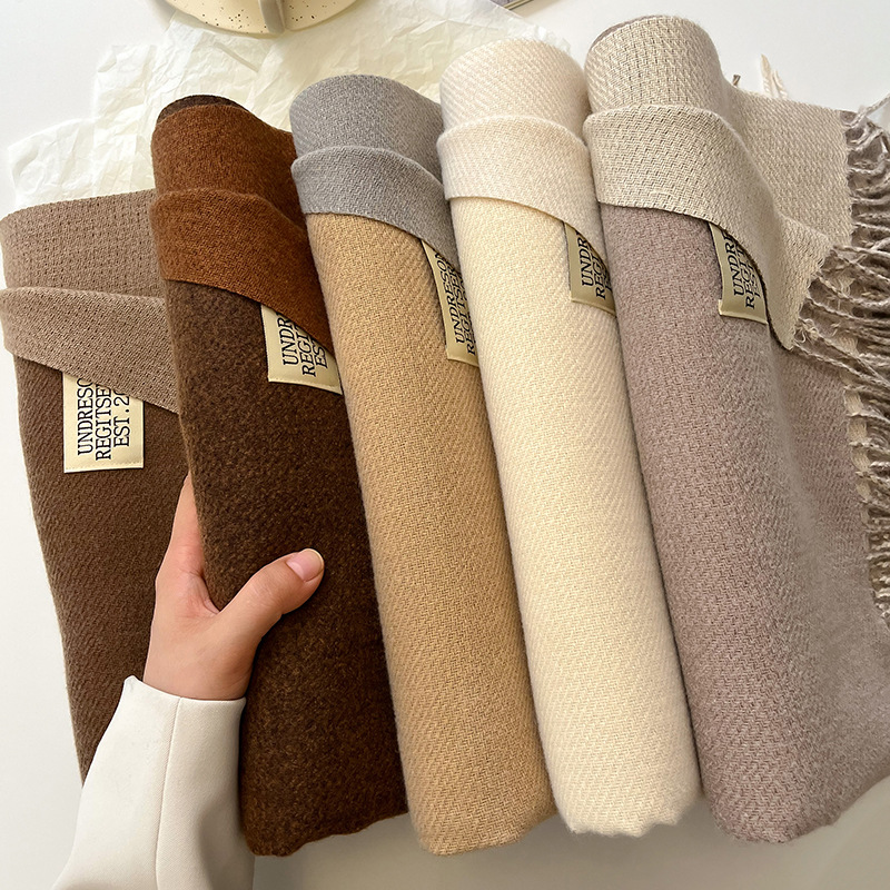 Fashion Solid Cashmere Warm Sc - Cashmere Pashmina Wrap ulasan dan harga