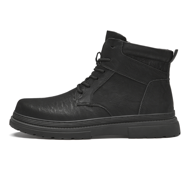 Warm Winter Men Leather Shoes  - Waterproof Winter Boot ulasan dan harga