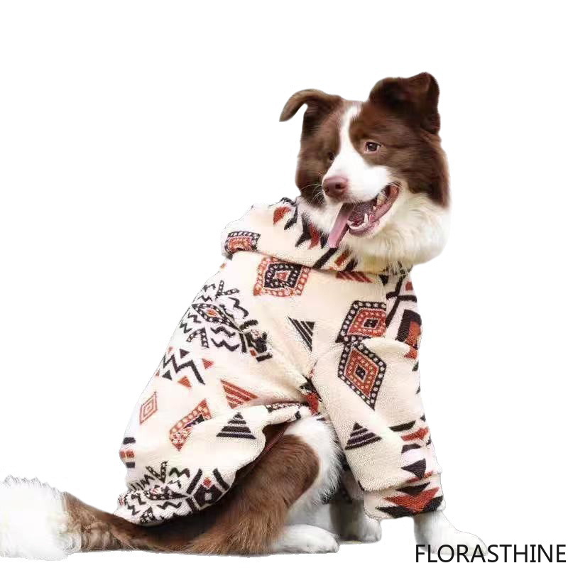 Hooded Dog Coat Winter Warm Th - Sherpa Hoodie Fleece ulasan dan harga