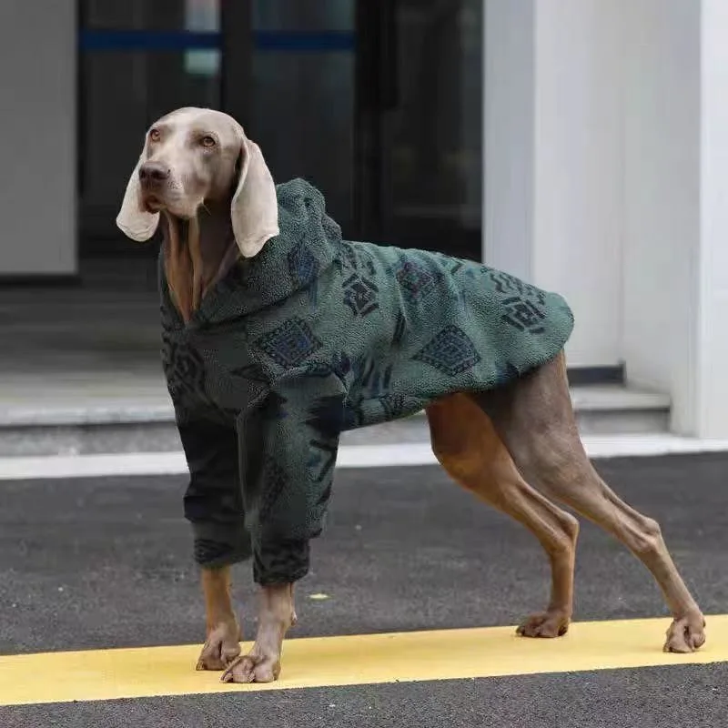 Hooded Dog Coat Winter Warm Th - Sherpa Hoodie Fleece ulasan dan harga