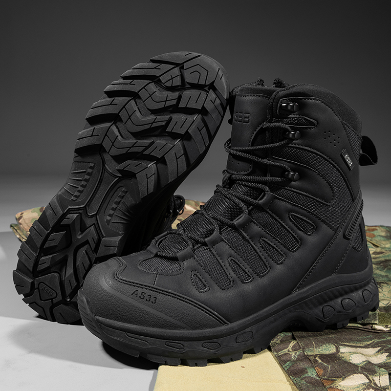 Men Tactical Boots Lace Up Bra - Waterproof Winter Boot ulasan dan harga
